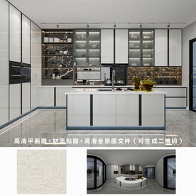 全屋定制效果图 材质图 全景图