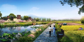 美丽乡村田园景观效果图