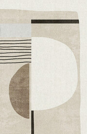 几何线侘寂ins风北欧抽象地毯