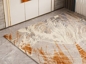 俯视客厅场景效果图