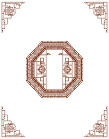 高清分层透明底推拉门打印图