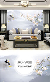 中式沙发背景墙