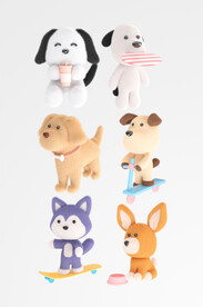 C4D毛绒动物狗狗公仔3D立体