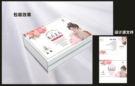 女性养生包装效果图+平面图
