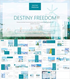 清新文艺范PPT模板素材