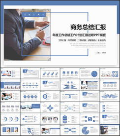 2023商务工作总结计划PPT