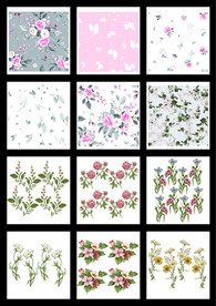 花卉四方连续图片