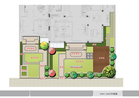 花园庭院景观彩平图