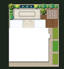 别墅庭院景观设计平面图