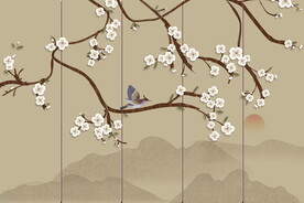 花鸟背景墙