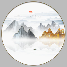 抽象山水画