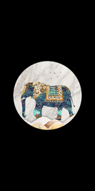 高清分层大象装饰画