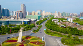 清远许广高速环形路口航拍