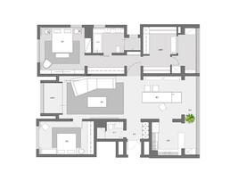 室内设计布局彩平图