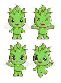 卡通青稞青麦宝贝百分百原创版