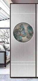 高清分层透明底平开门打印图