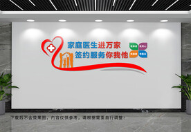 家庭医生签约文化墙