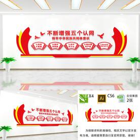 五个认同文化墙