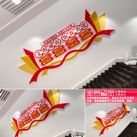 文明城市楼道文化墙