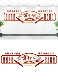 学校阅读文化墙