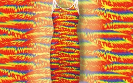 字母乱花新型女装花型