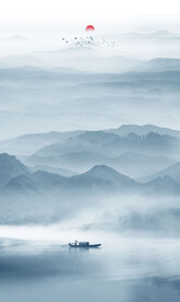 意境山水画