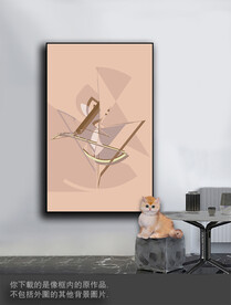 豪华抽象色块装饰画