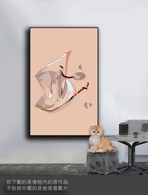 豪华抽象色块装饰画