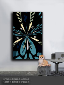 豪华抽象色块装饰画