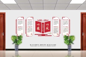 师德师风校园文化墙