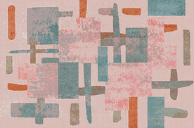 几何色块现代北欧抽象地毯