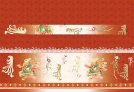 汉服  凤凰   渐变  