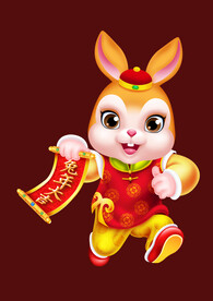 2023兔年卡通兔子