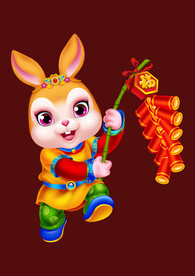 2023兔年卡通兔子