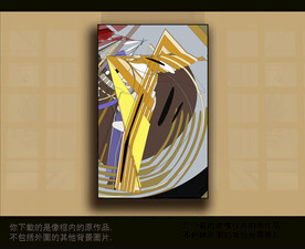 欧式古典抽象色块装饰画