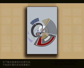 欧式古典抽象色块装饰画