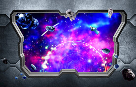 唯美星空星球背景墙