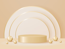 商品展台矢量背景