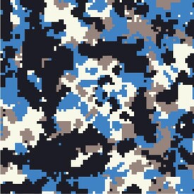 马赛克蓝色迷彩