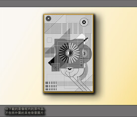 黑白风格抽象装饰画