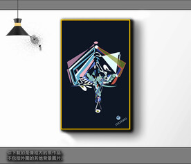 欧式黑白风格抽象装饰画