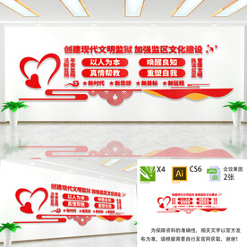 文明监狱文化墙