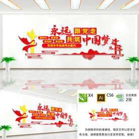 永远跟党走文化墙