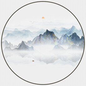 抽象山水画