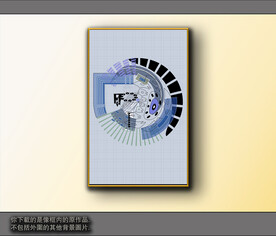 欧式黑白风格抽象装饰画