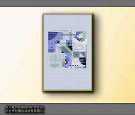 欧式黑白风格抽象装饰画