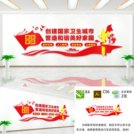 创建卫生城市文化墙