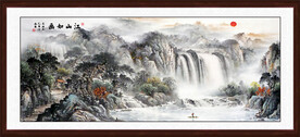 中堂山水画