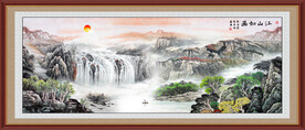 巨幅山水画