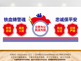 公安派出所警察形象墙